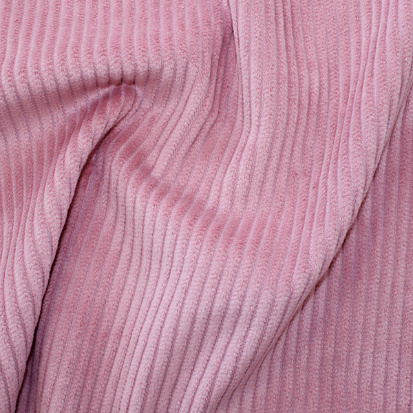 Cotton 4.5 Wale Washed Corduroy Pink