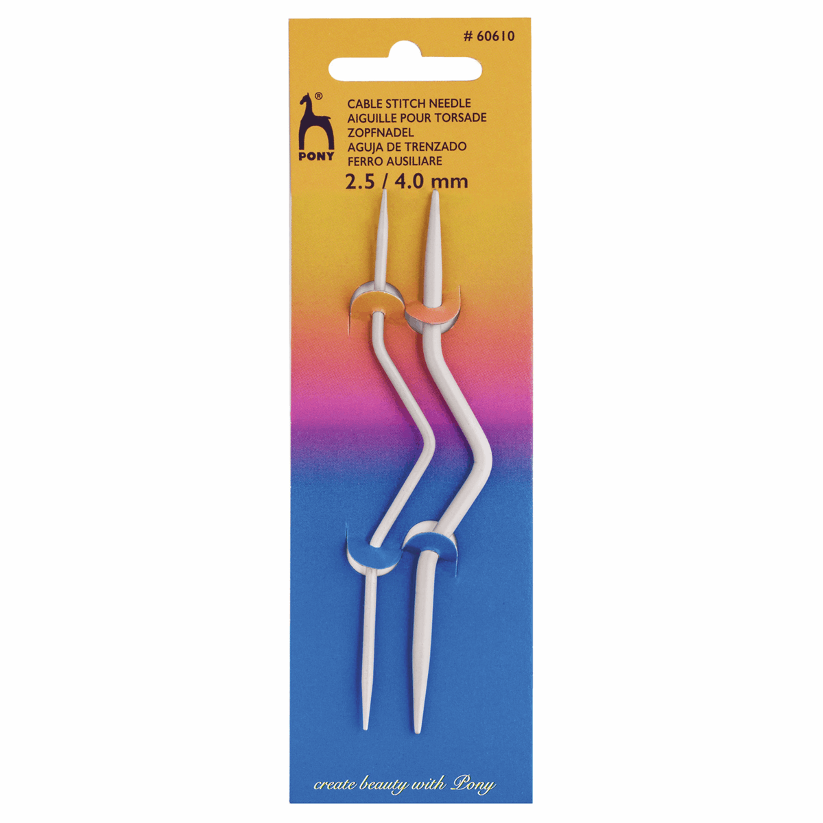 Pony Cable Stitch Needle Bent: 2.50 & 4.00mm