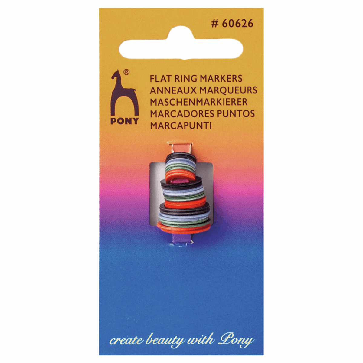 Pony Flat Ring Markers Assorted
