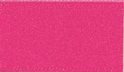Berisford Shocking Pink Double Faced Satin Ribbon 15mm