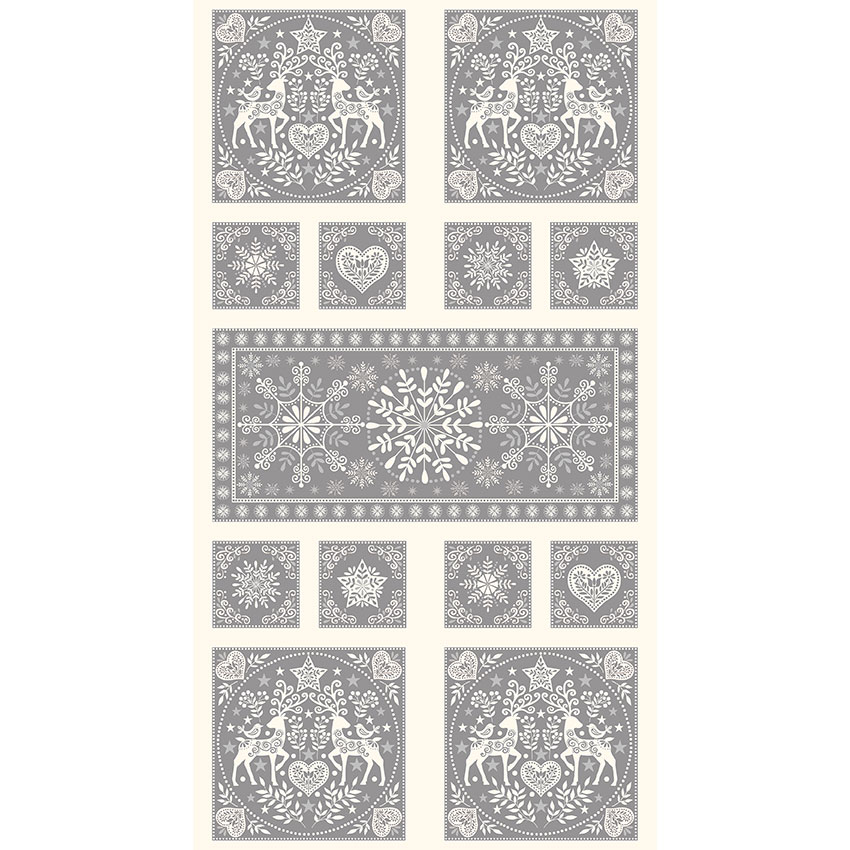 Scandi Table Top Grey Fabric Panel