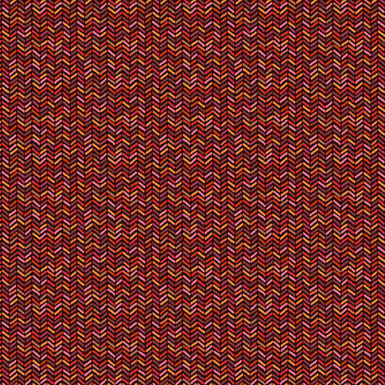 Autumn Days Herringbone Red