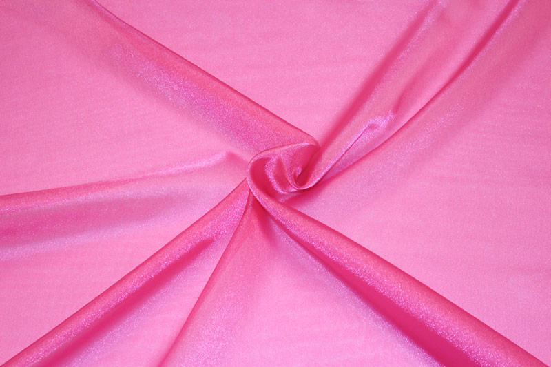 Cerise Crystal Organza