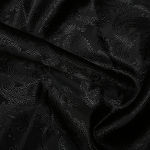 Paisley Jacquard Lining Black