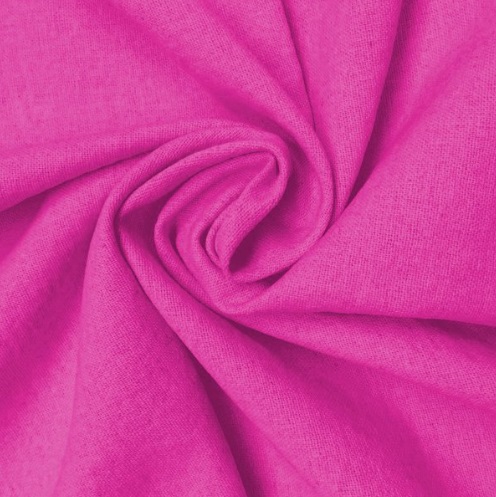 Blades Cotton and Linen Blend Dress Fabric Fuschia