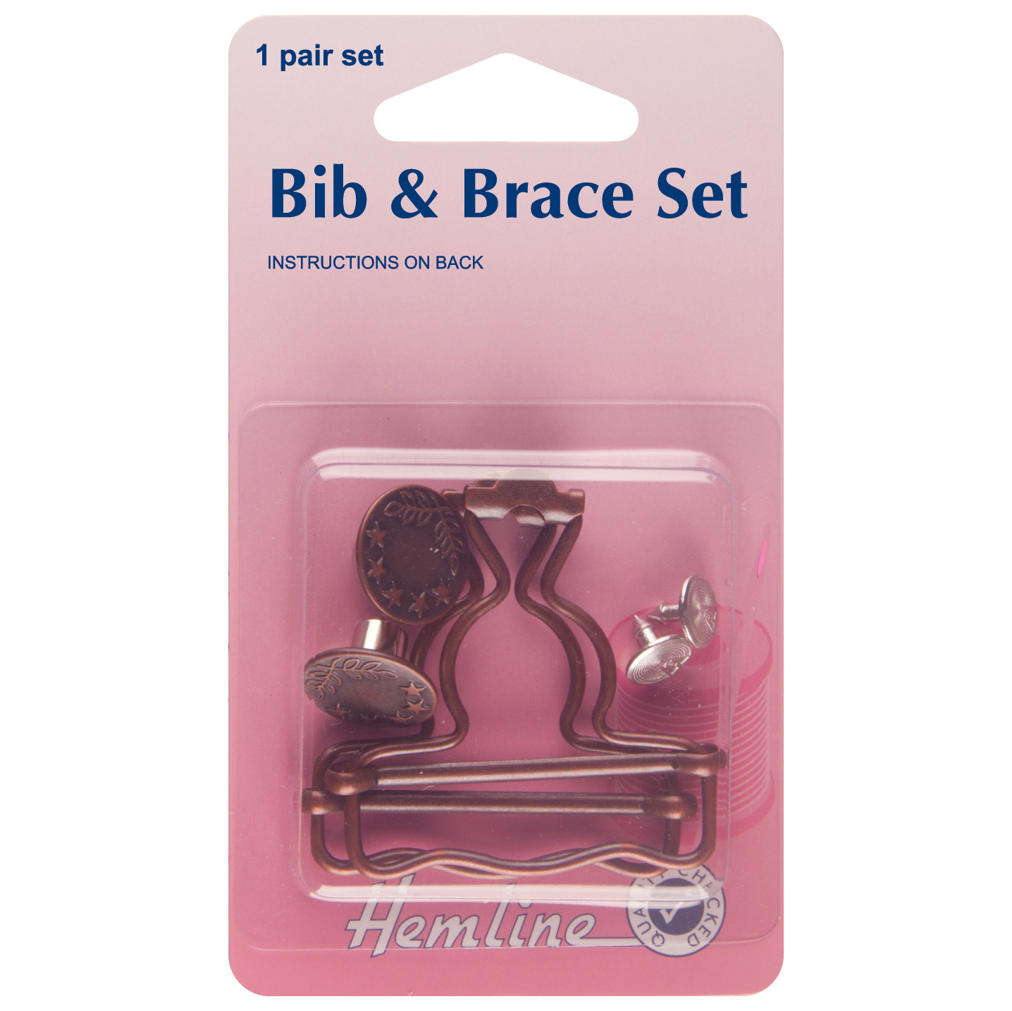 Bib and Brace Set: Bronze: 40mm