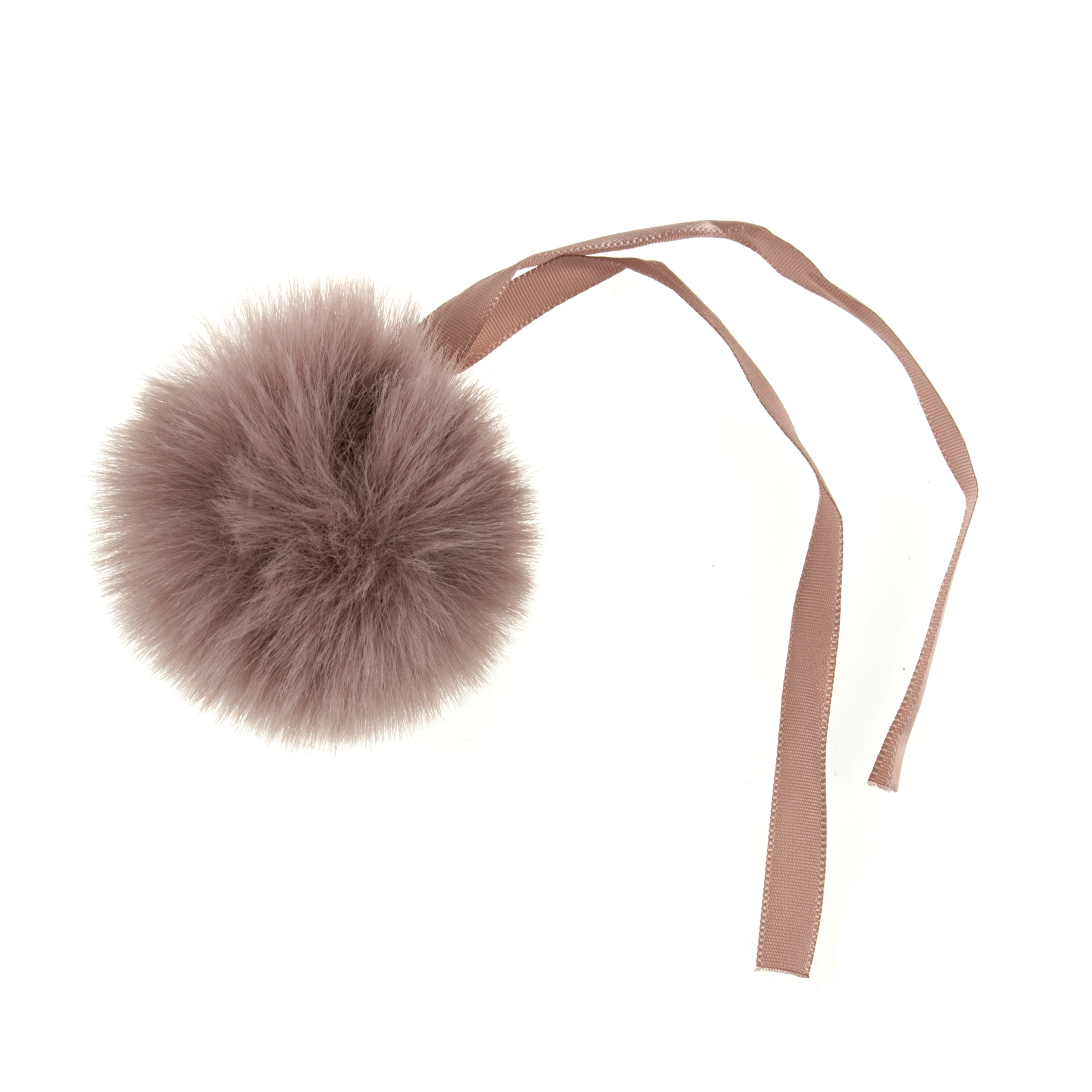 Pom Pom: Faux Fur: Medium: 6cm: 1 Piece: Pink