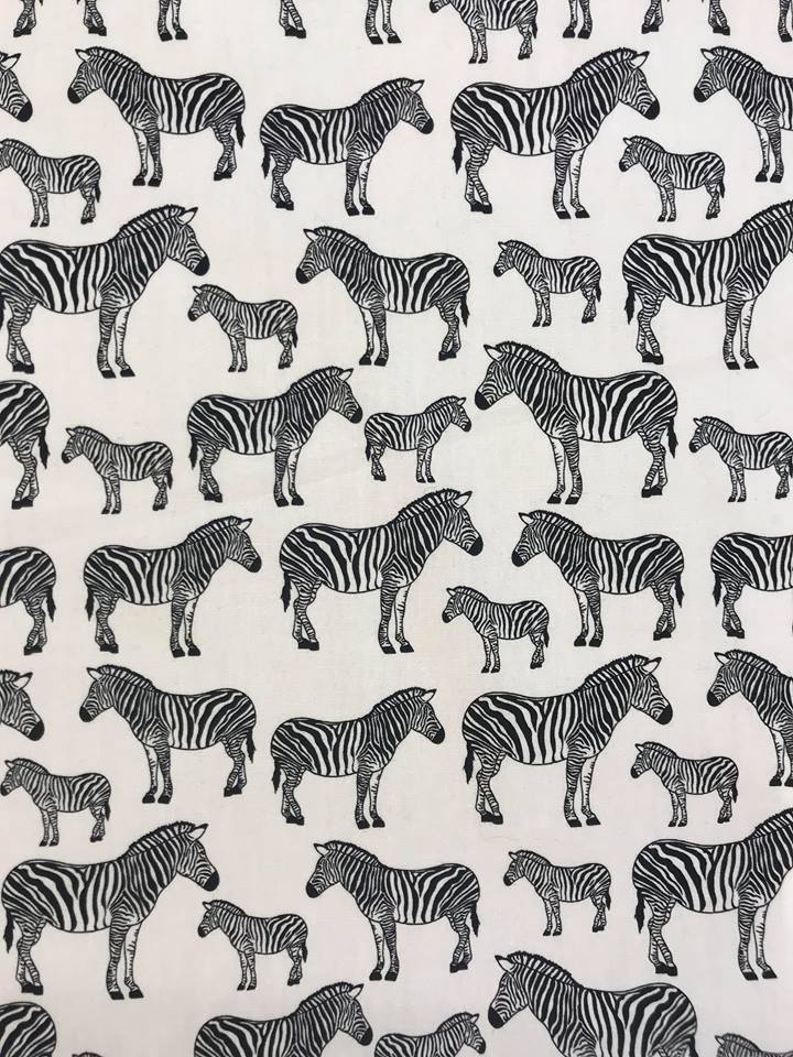 Cotton Poplin Zebra