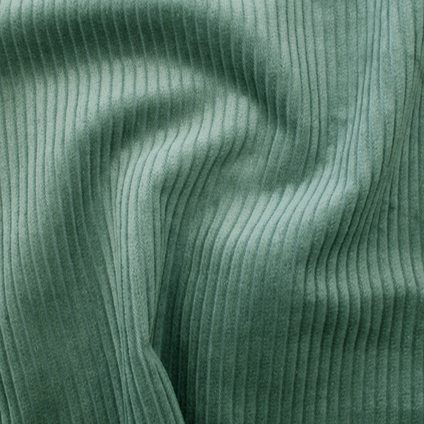 Cotton 4.5 Wale Washed Corduroy Aqua Green