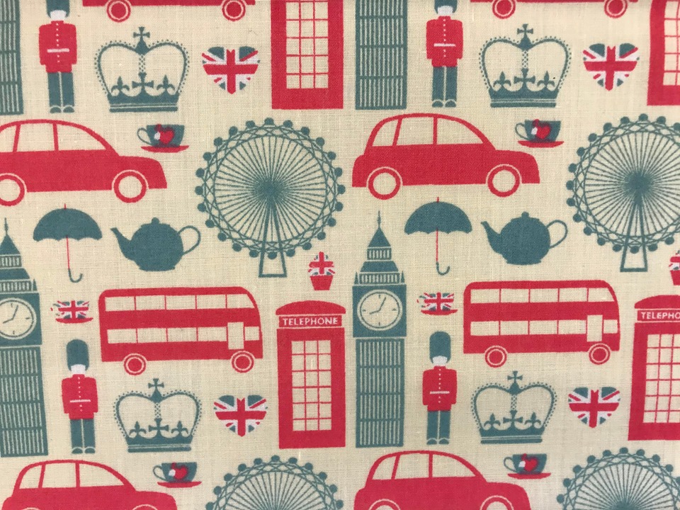 Polyester Cotton Print London