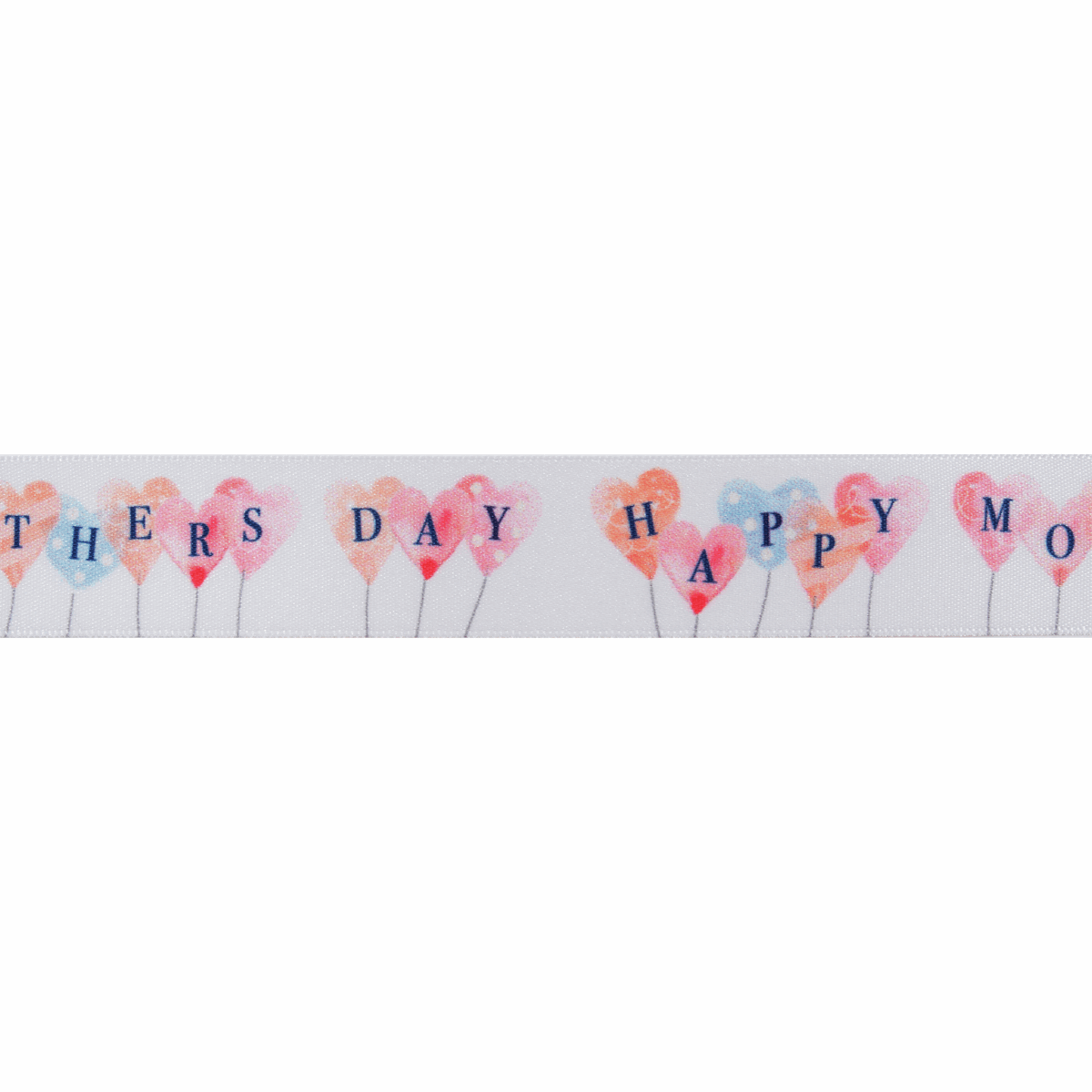 Mother's Day Balloons Multi 25mm Wide