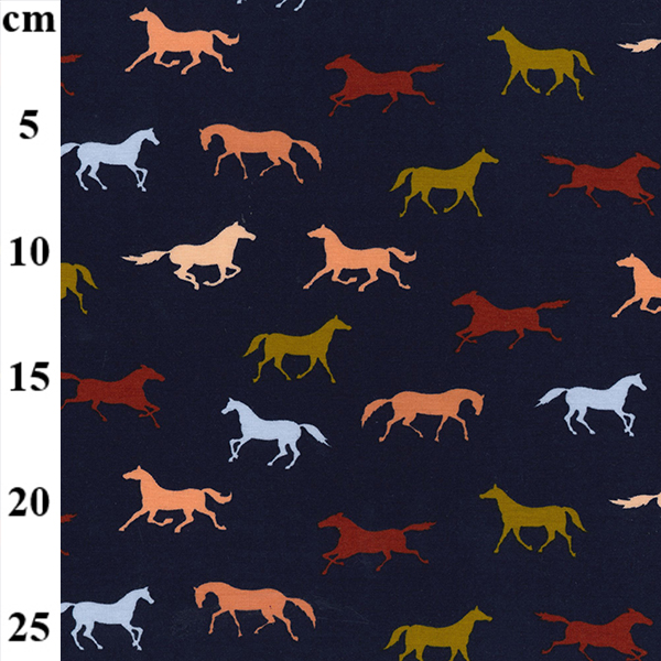 Organic Printed Jersey Horses