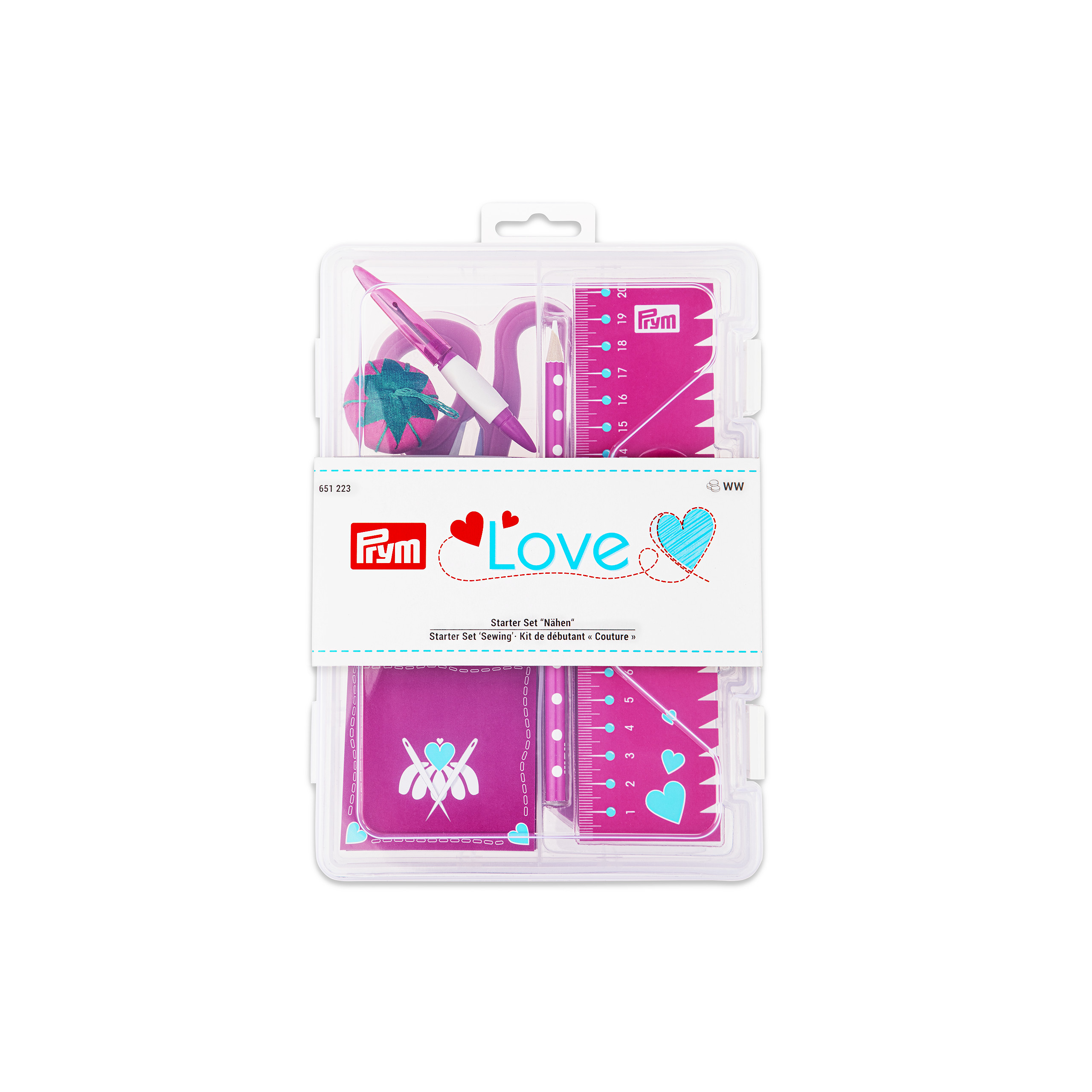 Prym Love Starter Sewing Set In Pink  