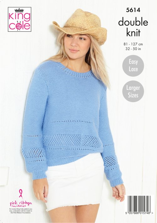 Sweater & Cardigans: Knitted in Paradise Beaches DK Pattern 5614