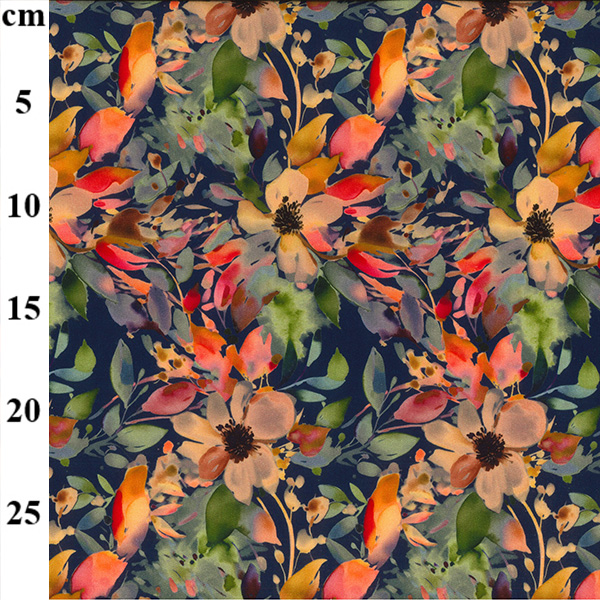 Viscose and Spandex Digital Print-Flowers 