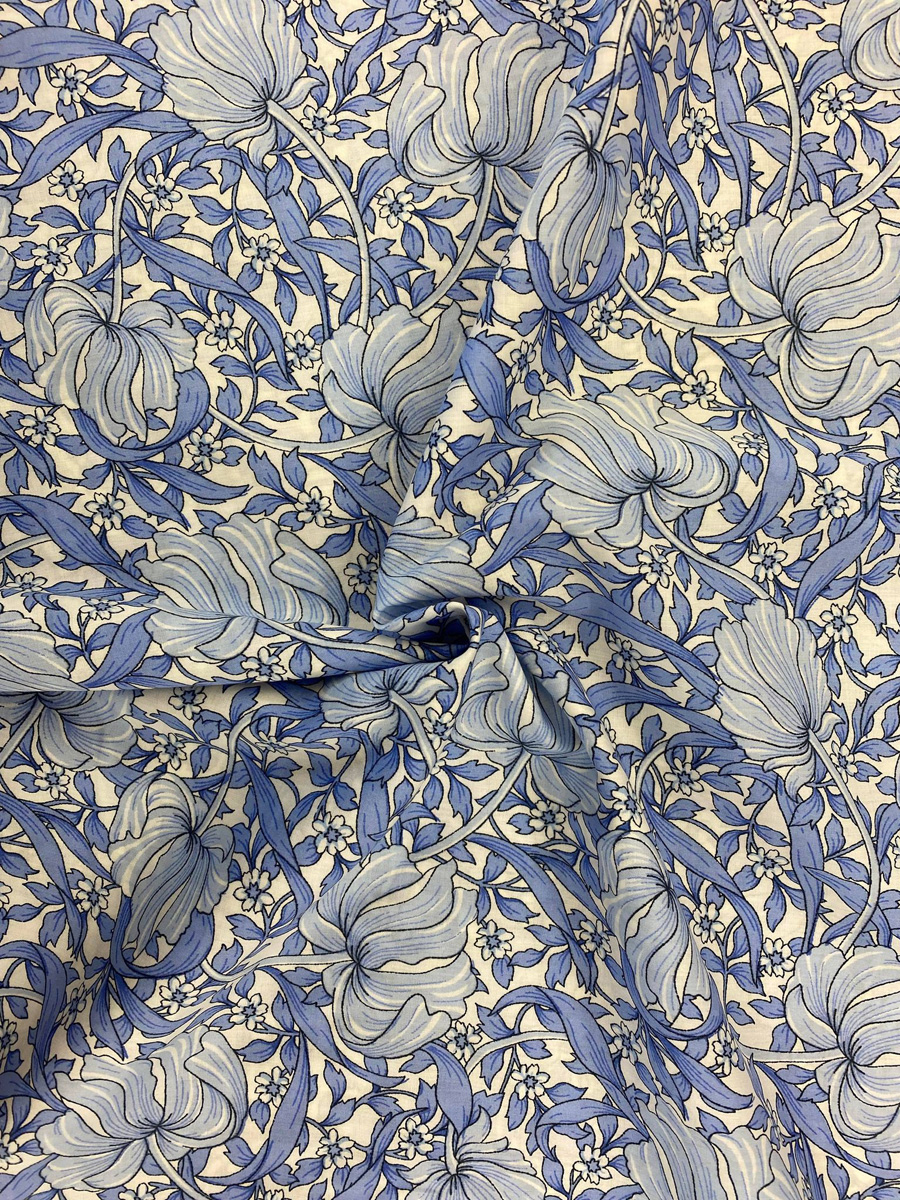 Pima Cotton Lawn Blue