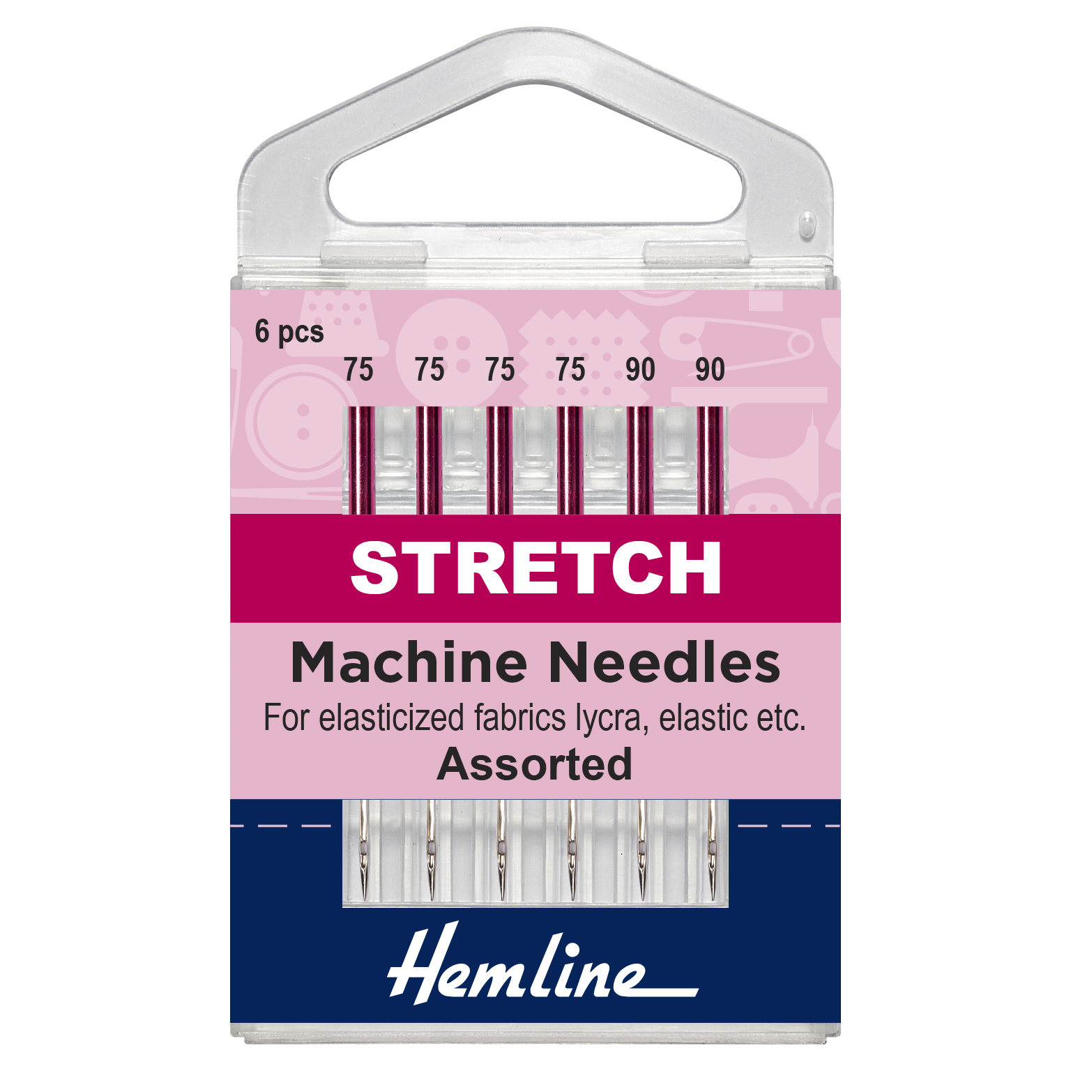 Sewing Machine Needles: Stretch: Mixed: 6 Pieces