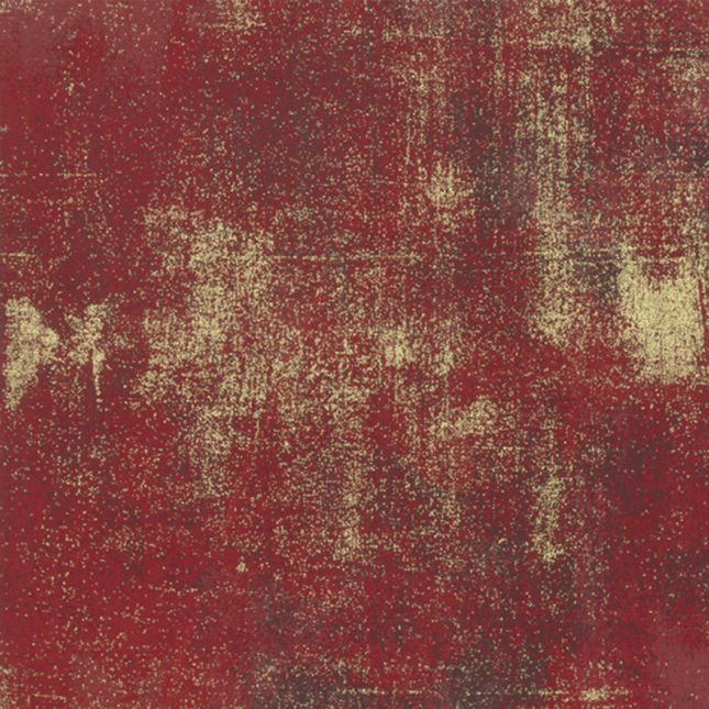 Moda Grunge Metallic Red Berry 