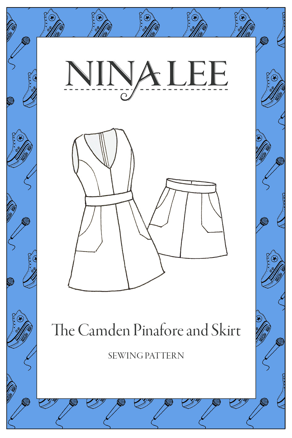 Nina Lee The Camden Pinafore and Skirt Pattern