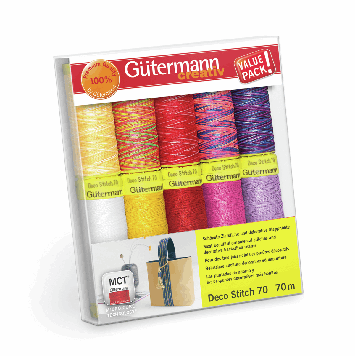 Thread Set Deco Stitch Assorted Col.1