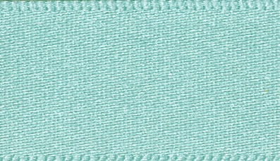 Berisford Aqua Double Faced Satin Ribbon 3mm