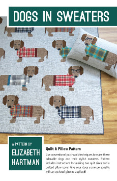 Dogs in Sweaters Quilt Pattern - Elizabeth Hartman