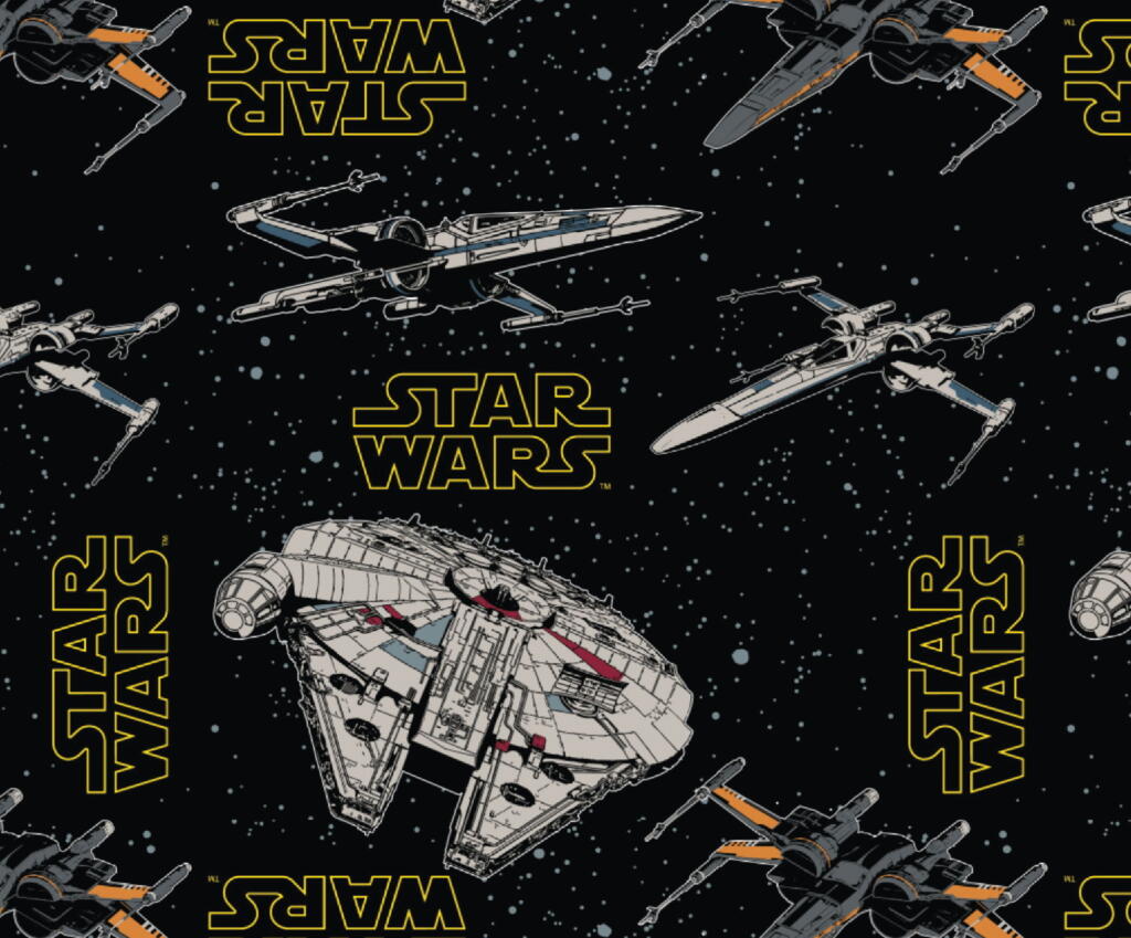 Starwars Rebel Ships Black