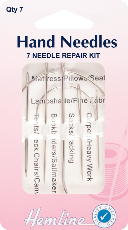 Hemline Hand Needles 7 Needle Repair Kit
