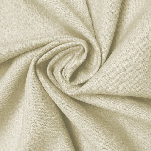 Blades Cotton and Linen Blend Dress Fabric Latte