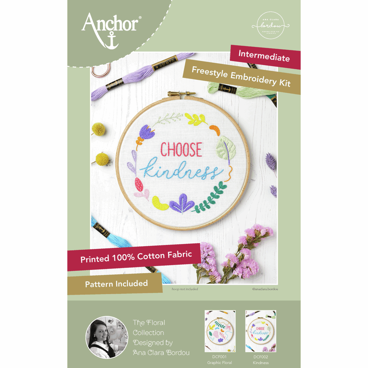 Embroidery Kit Essentials - Ana Clara Choose Kindness