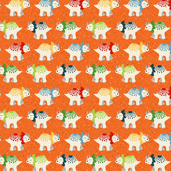 Dino Friends Triceratops Orange 