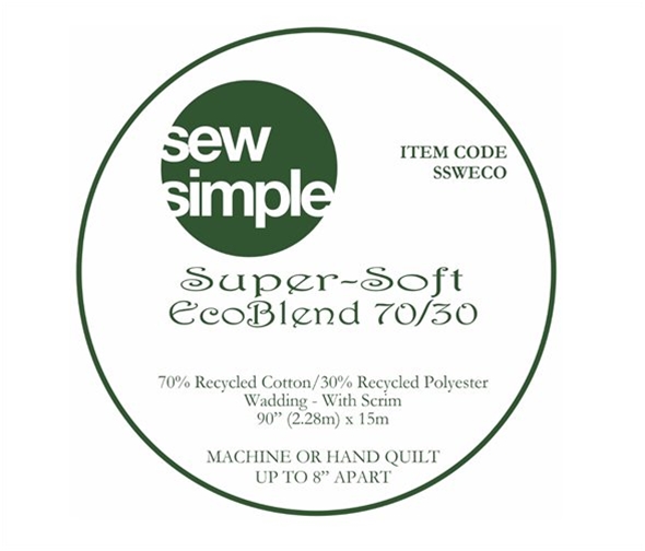 EQS Sew Simple Super-Soft Eco Wadding