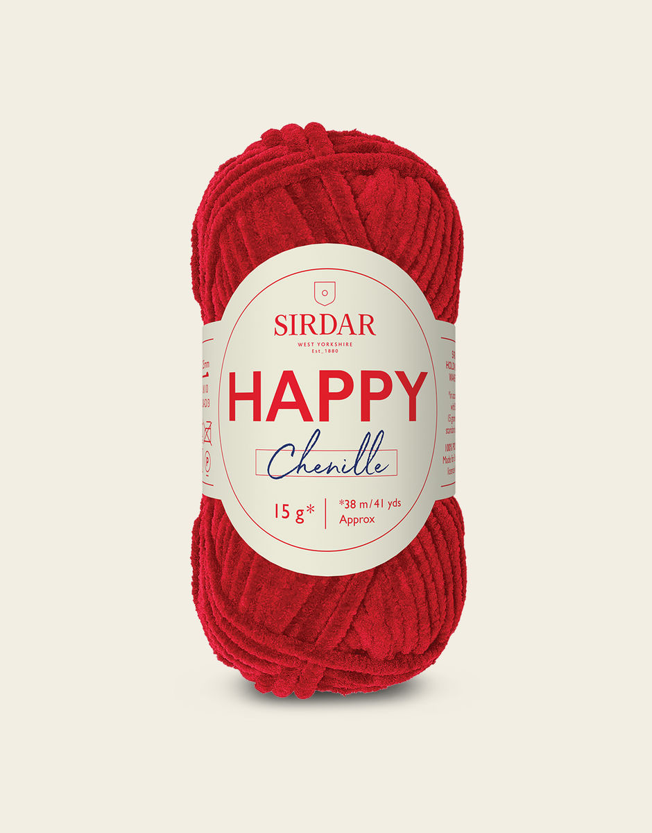 SIRDAR HAPPY CHENILLE, LOLLYPOP 031 15G BALL