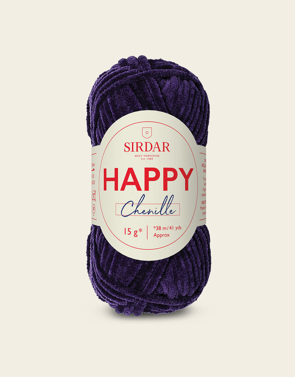 SIRDAR HAPPY CHENILLE, QUEENIE 033 15G BALL