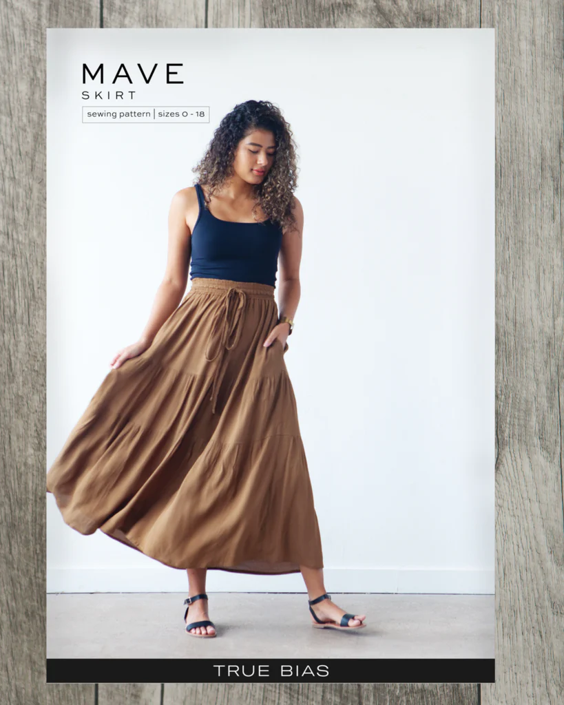True Bias Mave Skirt - Printed Pattern