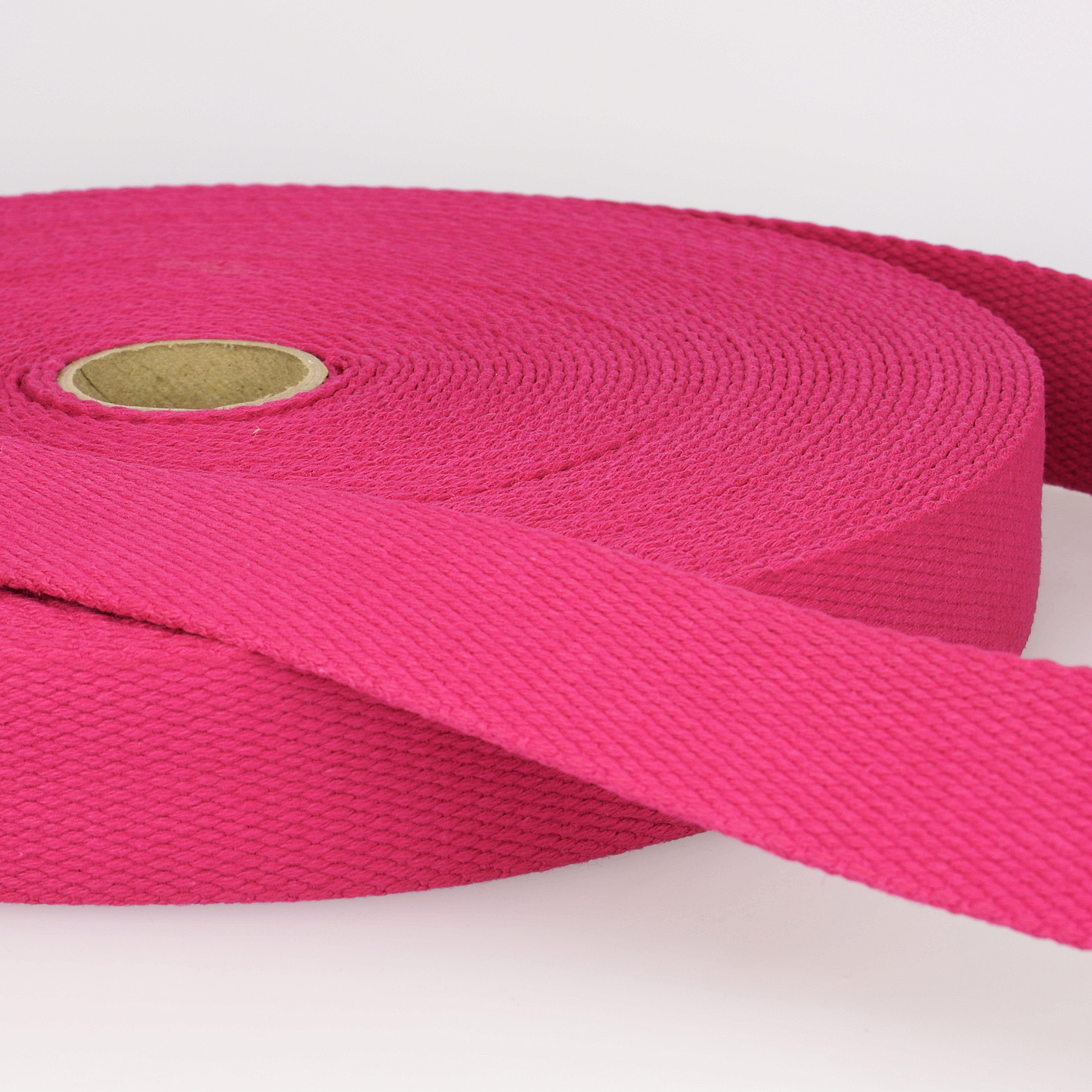 Cotton Webbing: 25mm: Fuchsia