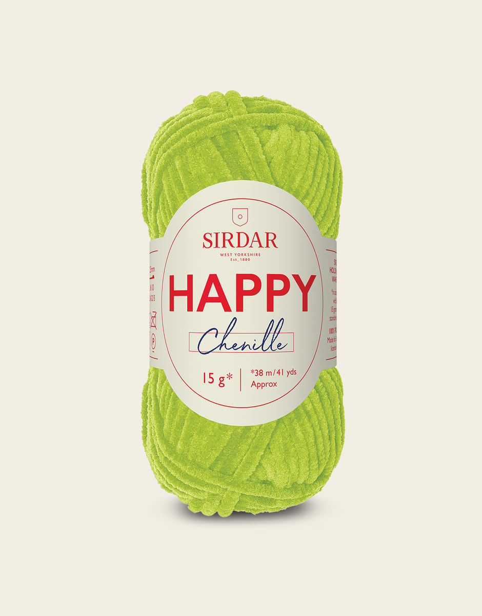 SIRDAR HAPPY CHENILLE, FIZZY 029 15G BALL