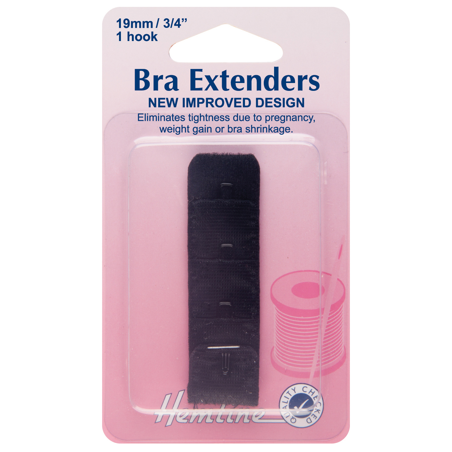 Bra Back Extenders: Black - 19mm