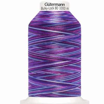 Gutermann Bulk Overlocking Thread, 1000m, Variegated - Bulky-Lock 80