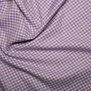 Polycotton Gingham Lilac 1/8 check