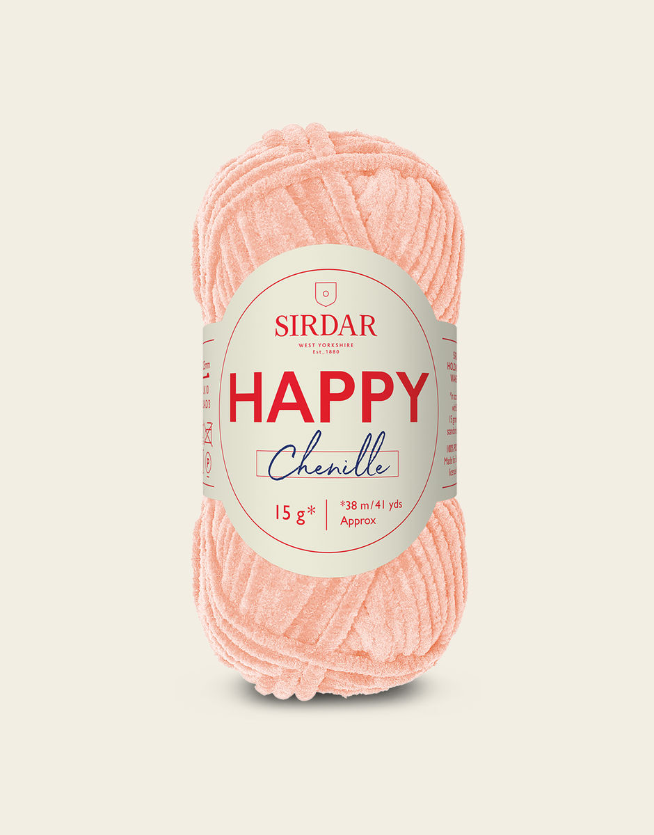 SIRDAR HAPPY CHENILLE, CHEEKY 015 15G BALL