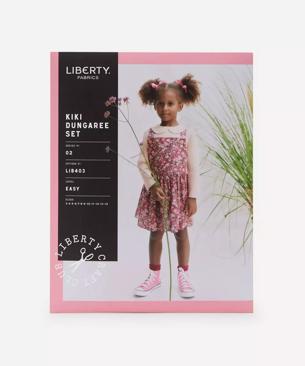 LIBERTY FABRICS Kiki Dungaree Set Sewing Pattern Size: 3-14 Years