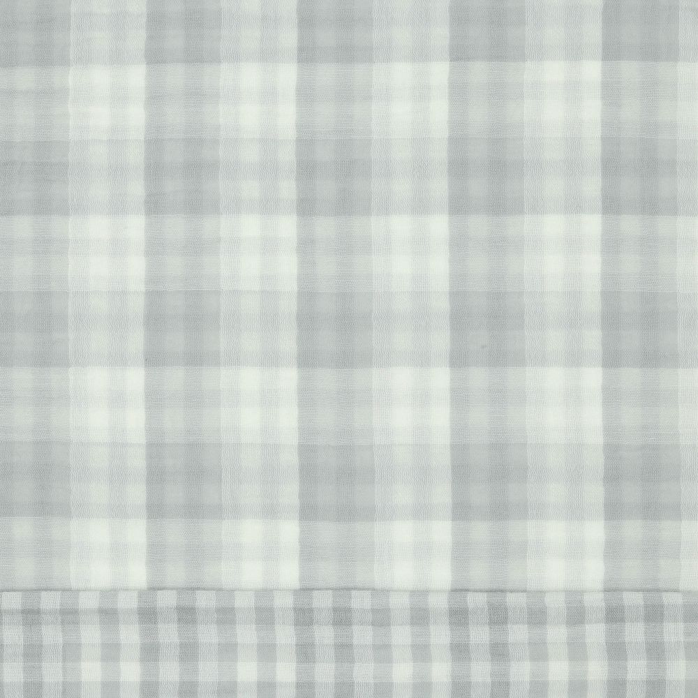 DOUBLE SIDED DOUBLE GAUZE GINGHAM CHECK GREY