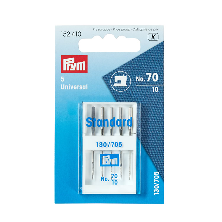 Prym Standard Sewing Machine Needles, 130/705, 70/10