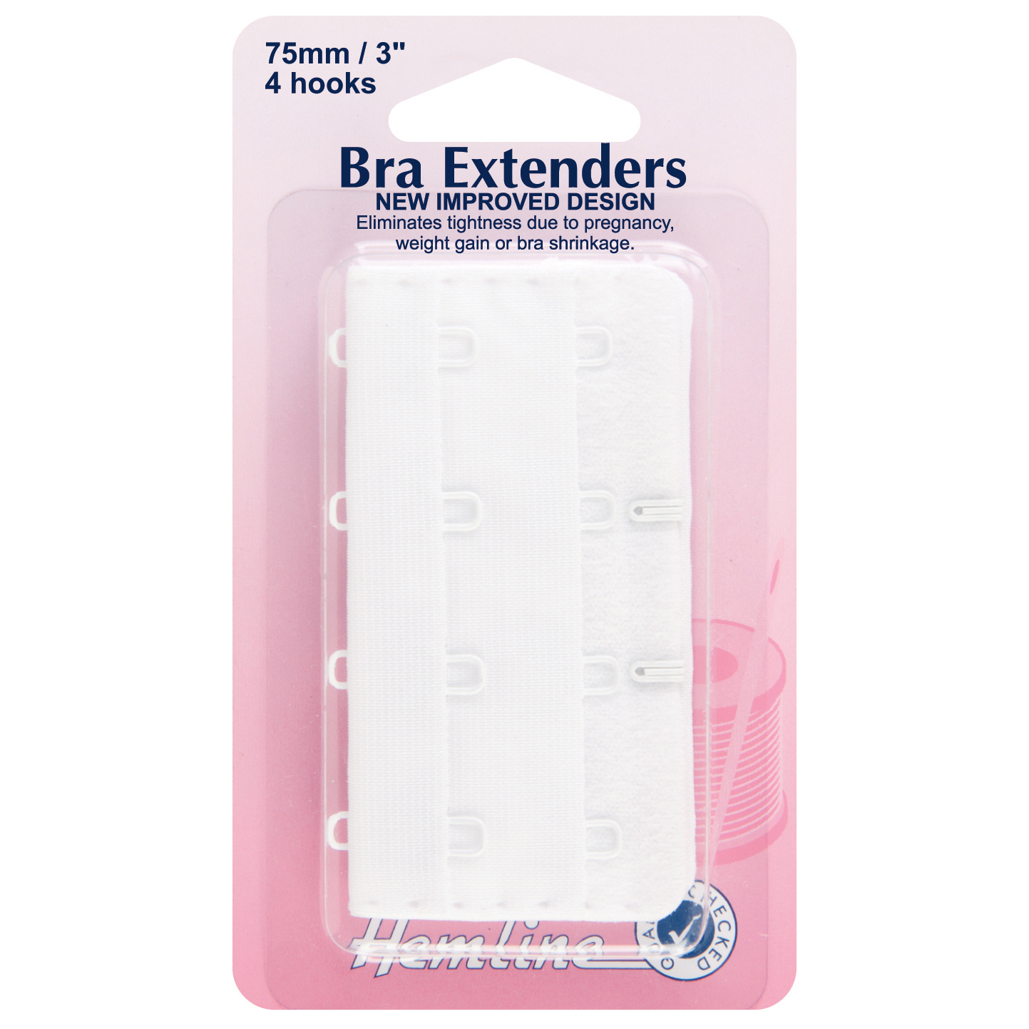 Bra Back Extenders: White - 75mm