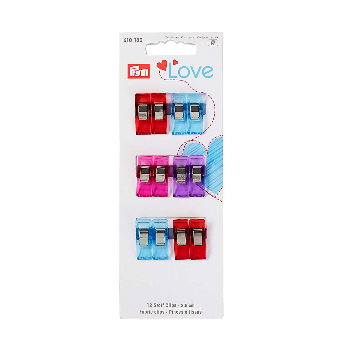 Prym Fabric clips 2.6cm, 12 items