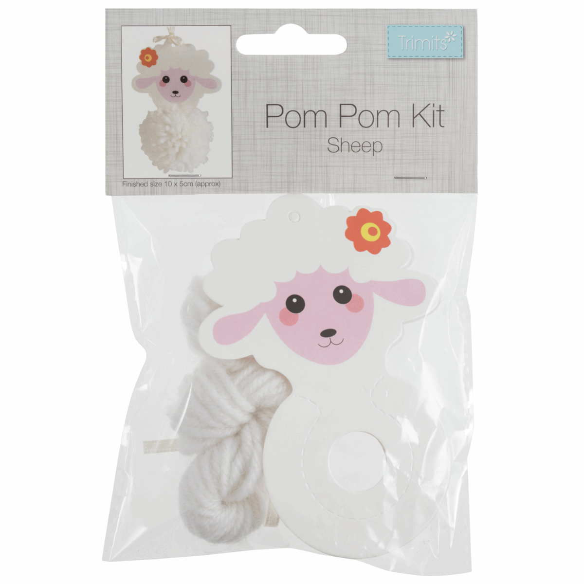 Pom Pom Decoration Kit Sheep