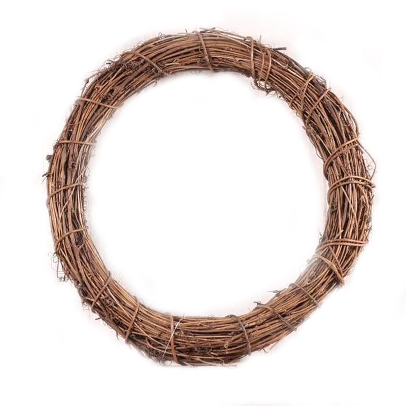 25cm Round Natural Vine Wreath