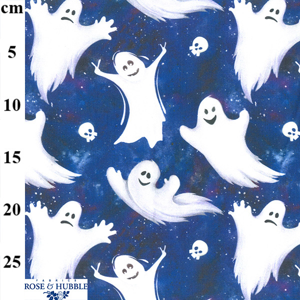 100% Cotton Digital Print - Ghosts