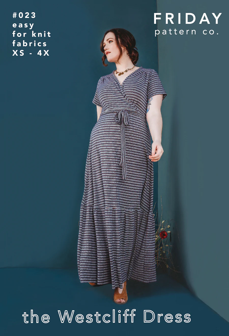 Friday Pattern Company The Westcliff Dress - Printed Pattern